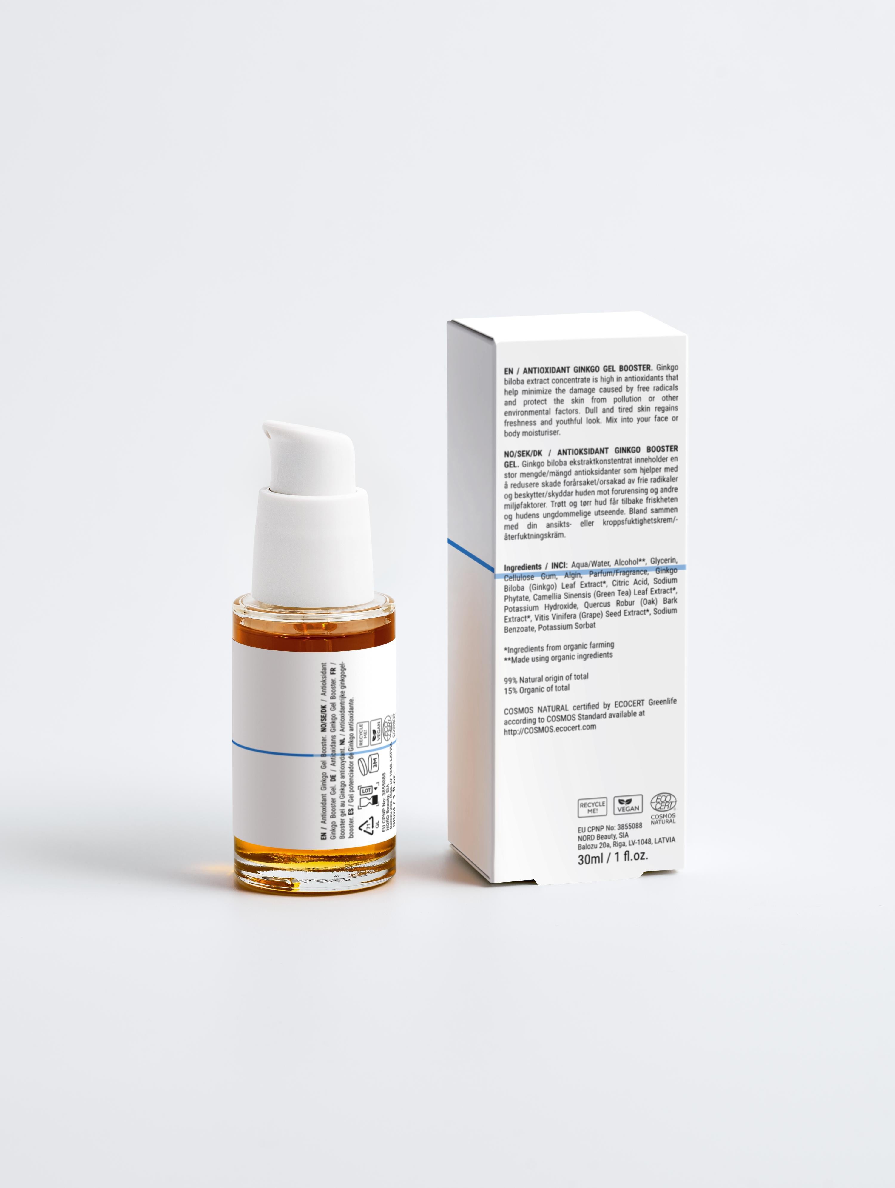Antioxidant Ginkgo Gel Booster 30 ml