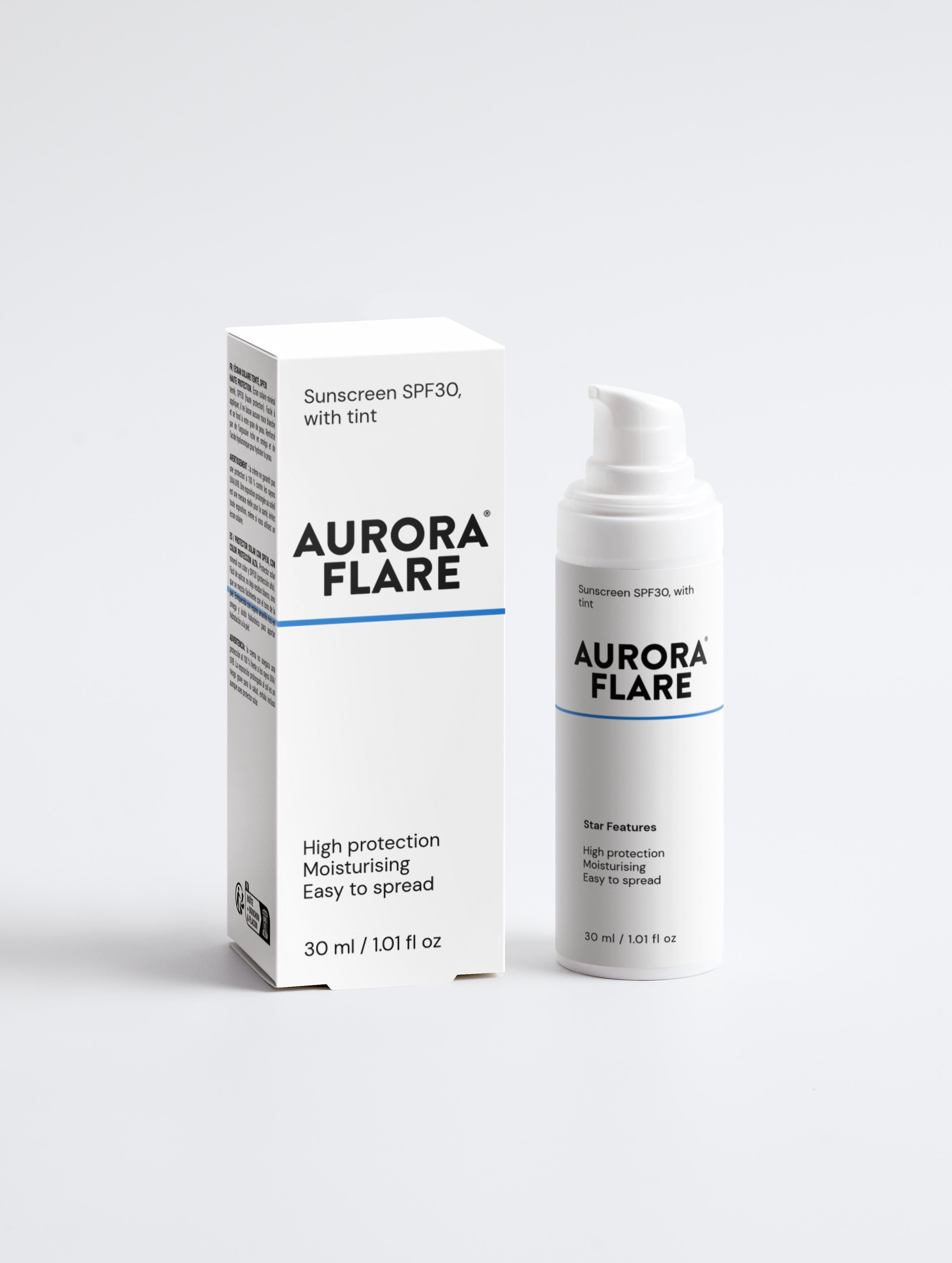 Sunscreen SPF30, with tint
